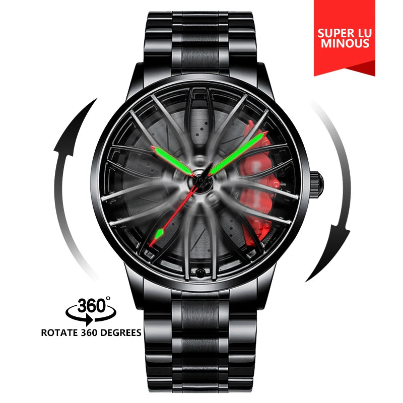 Spinning Rim Watch