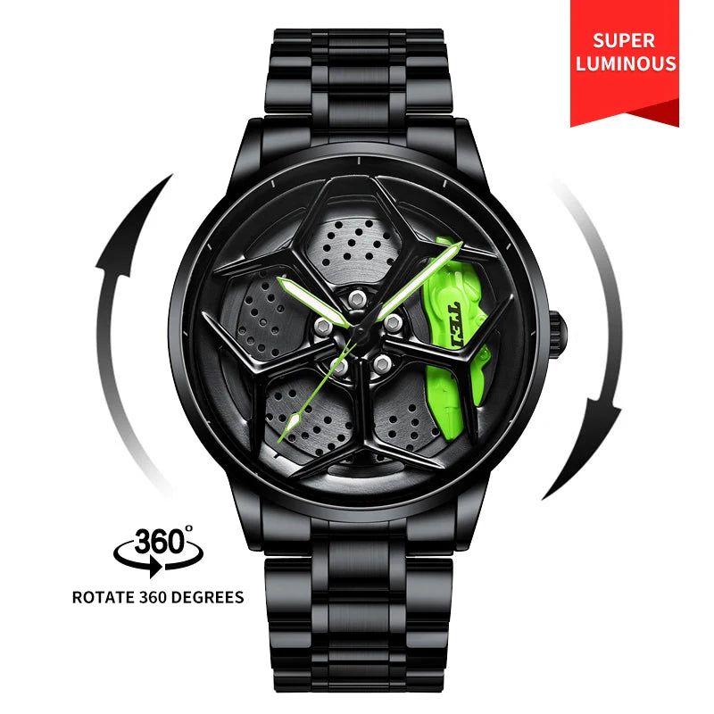 Spinning Rim Watch