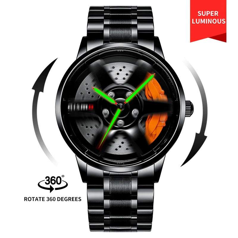 Spinning Rim Watch