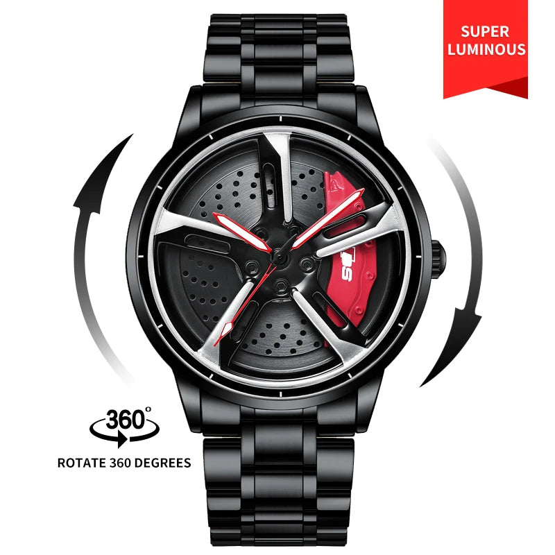 Spinning Rim Watch
