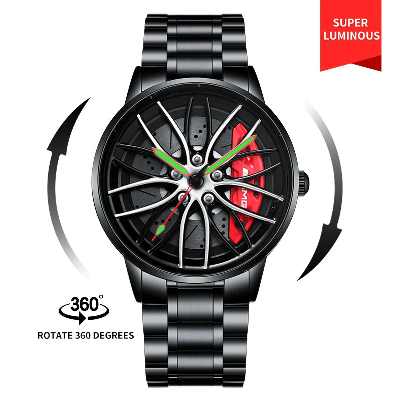 Spinning Rim Watch